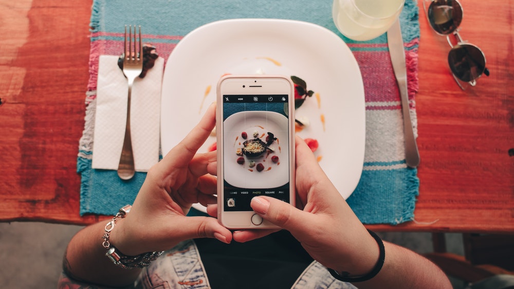 Get customers involved by taking photos of your food